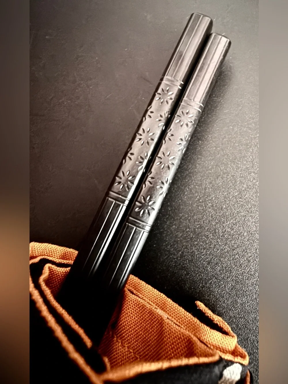 Chopsticks & Carry Storage Pouch Doubles As An 18” Placemat Honeybee Design New